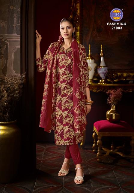 Mfc pashmina vol 21 cotton dress material wholesale shop